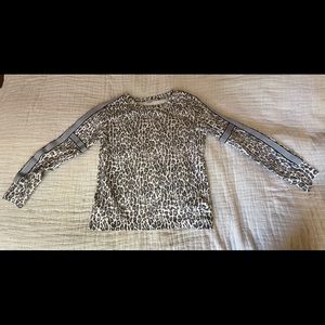 Splendid Girls Terry sweatshirt grey leopard 12